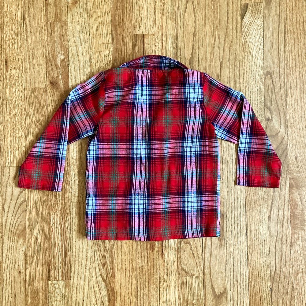 JAMMIES FOR YOUR FAMILIES | Plaid Toddler Button-Down Pajama Set - Picture 5 of 7